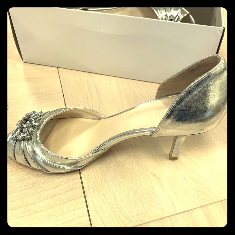 Silver Prom or Bridal Shoes New